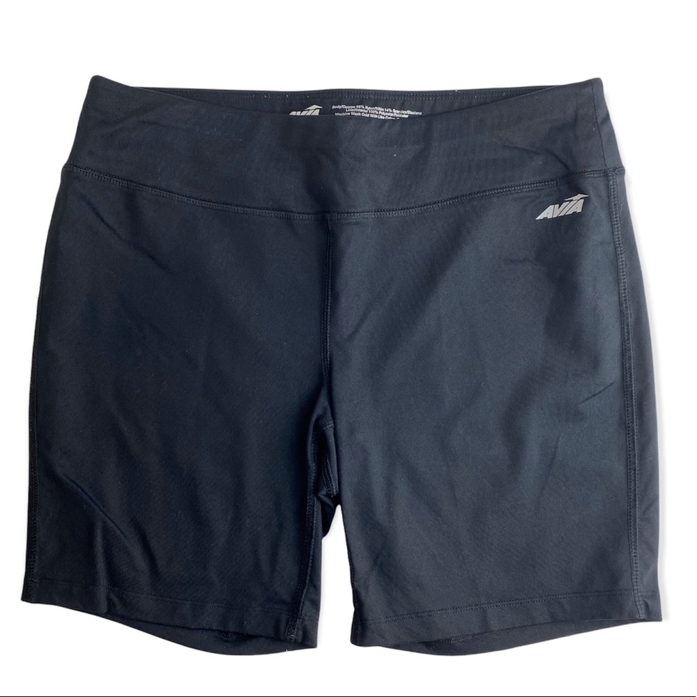 Avia Size Medium Color Black Athletic Biker Shorts